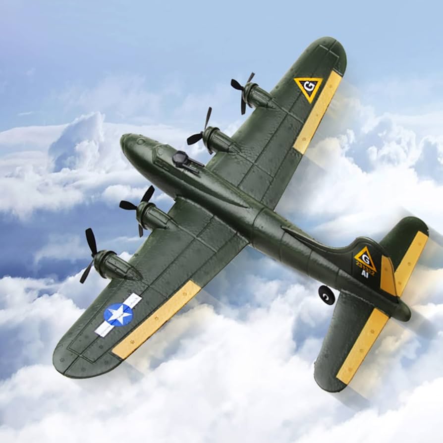 b 17  ラジコン飛行機 通販で買ったB-17 メンフィス・ベル ラジコン飛行機を飛ばして